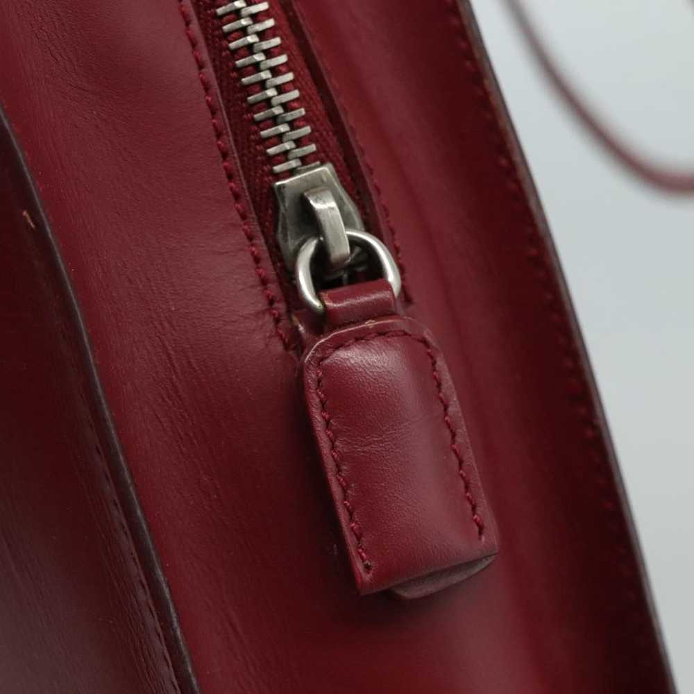 Prada Burgundy Leather Tote Bag (Pre-Owned) - image 11