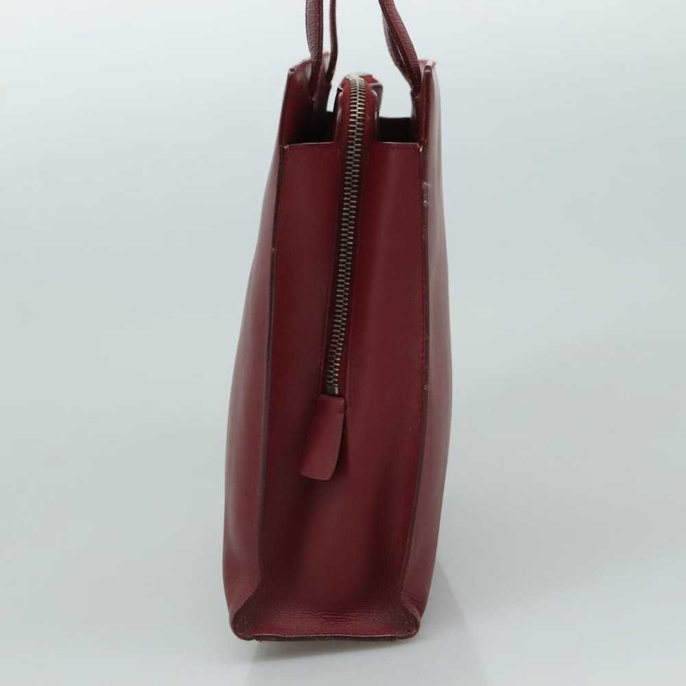 Prada Burgundy Leather Tote Bag (Pre-Owned) - image 3