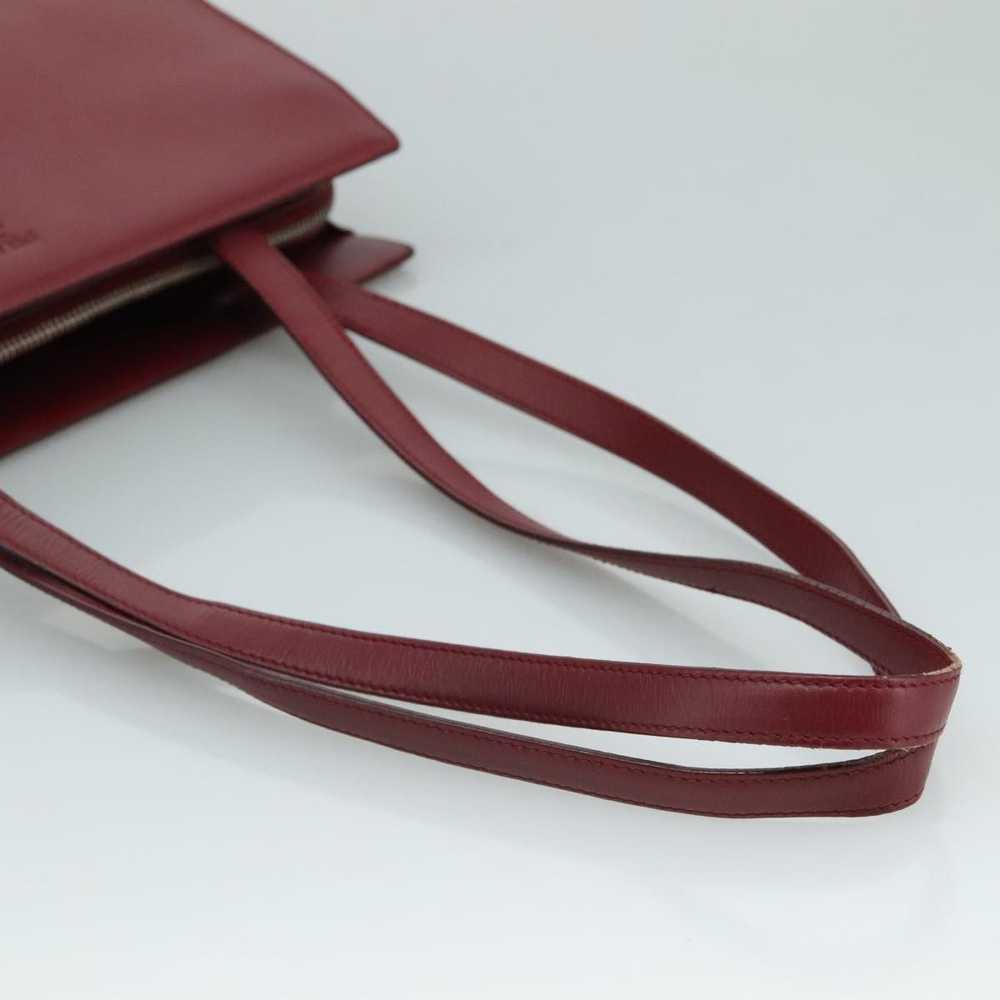 Prada Burgundy Leather Tote Bag (Pre-Owned) - image 5