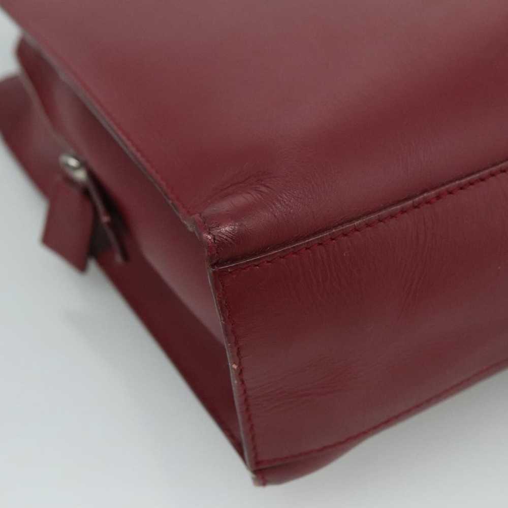 Prada Burgundy Leather Tote Bag (Pre-Owned) - image 8