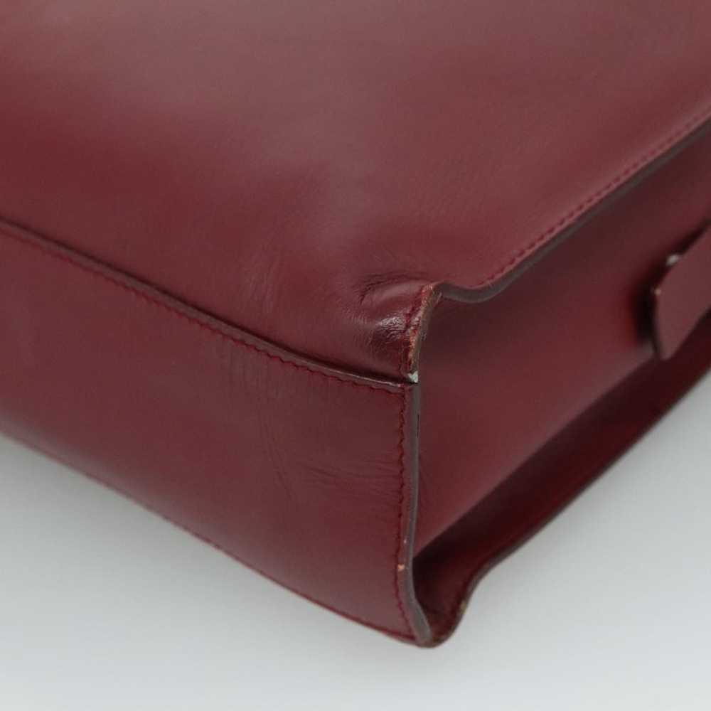 Prada Burgundy Leather Tote Bag (Pre-Owned) - image 9