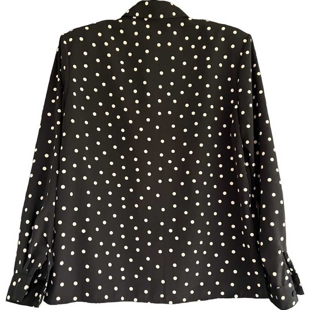 Vintage Karen Scott Polka Dot Blouse - image 2