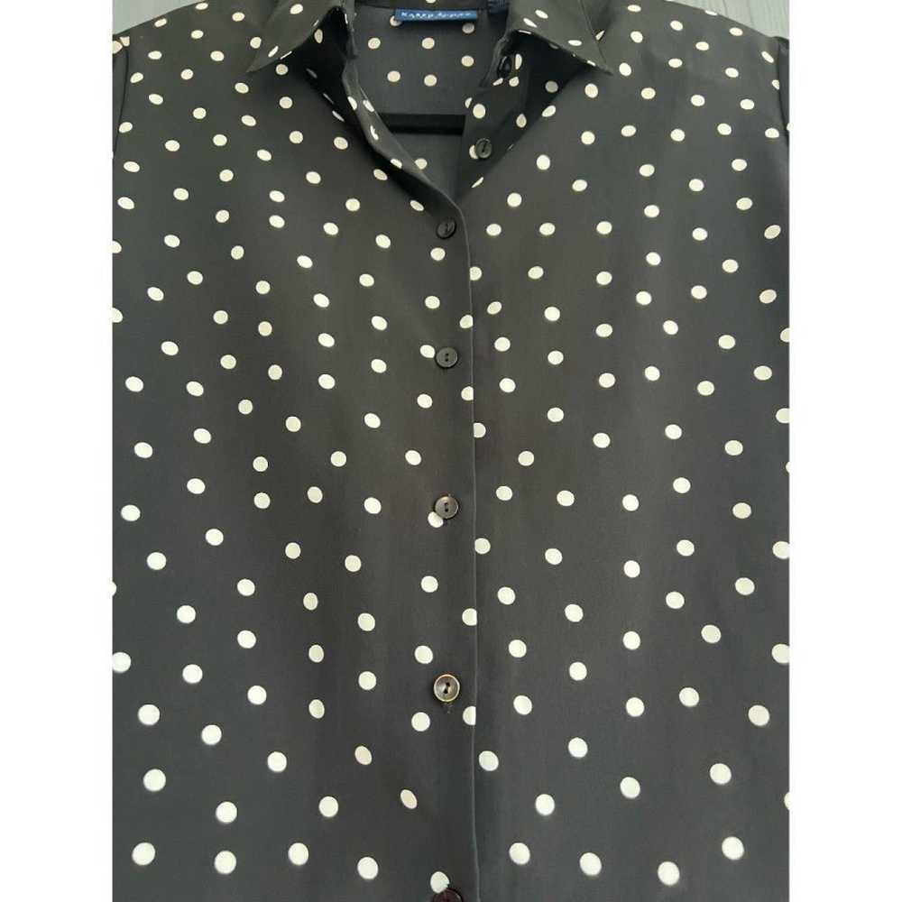 Vintage Karen Scott Polka Dot Blouse - image 4