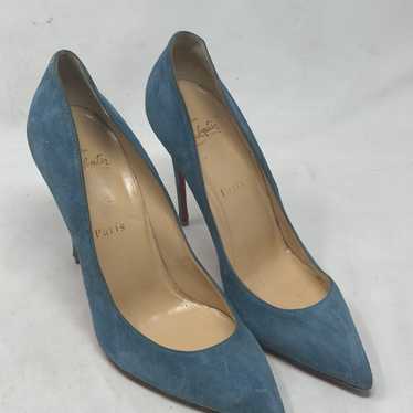 Christian Louboutin pumps heels suede light blue s