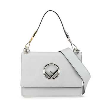 Fendi Gray Calfskin Kan I F Satchel