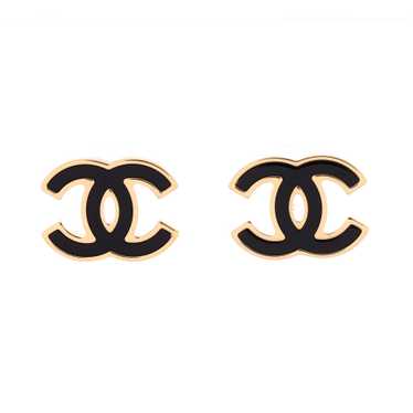 CHANEL CC Stud Earrings