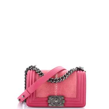 CHANEL Boy Flap Bag Stingray Mini