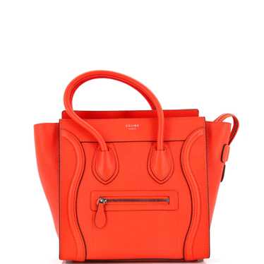 CELINE Luggage Bag Grainy Leather Micro