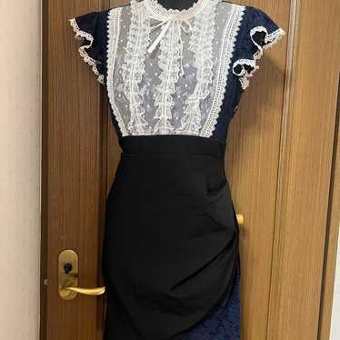 Navy lace dress