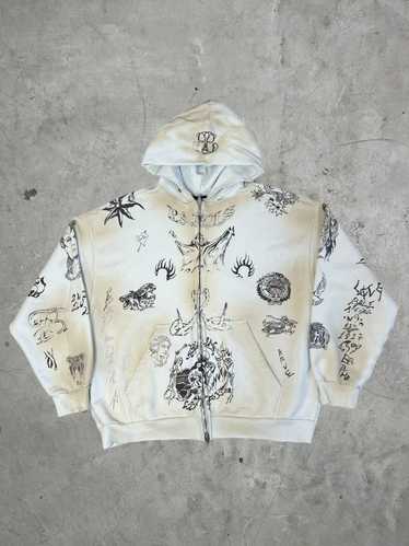 Balenciaga Balenciaga Tattoo Zip-up Hoodie