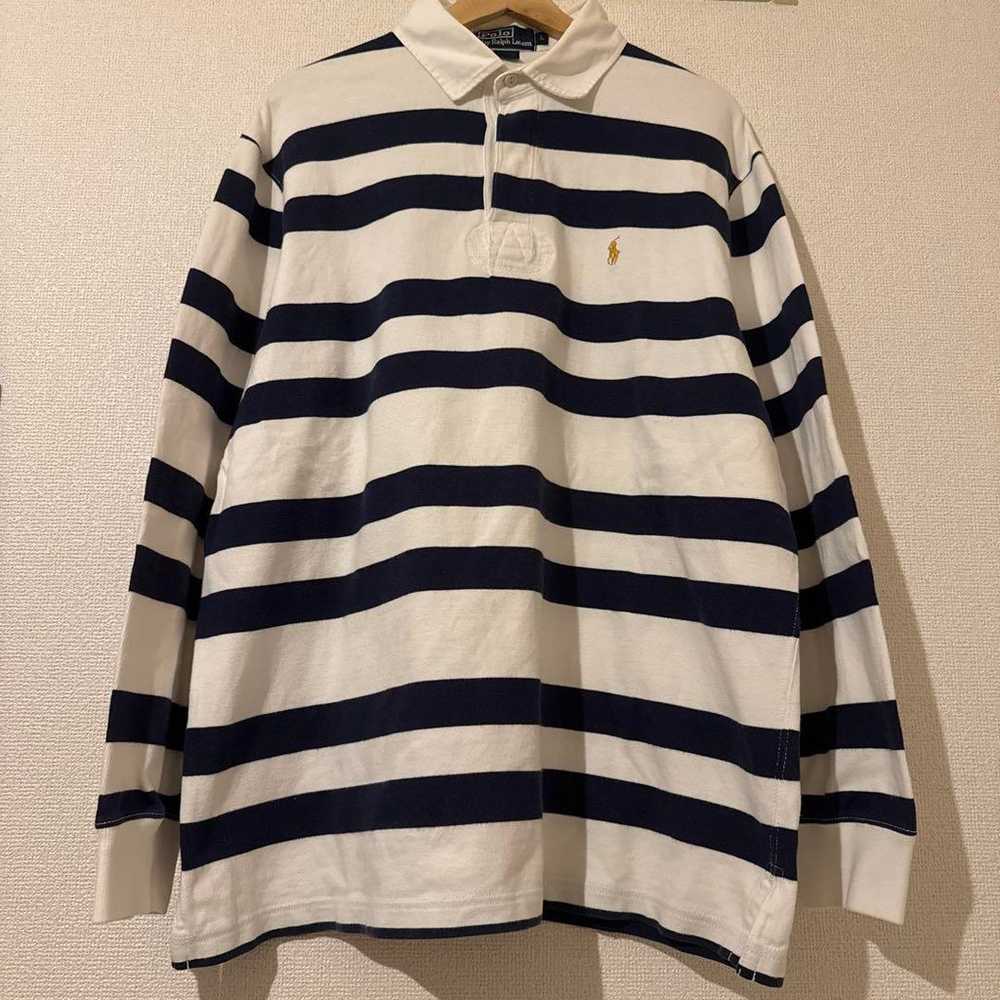 Long-sleeve polo shirt, size L, by Polo Ralph Lau… - image 1