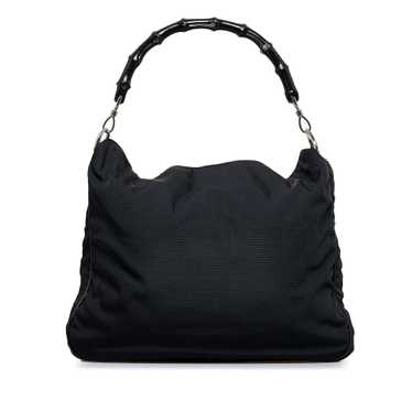 Gucci Black Bamboo Tote Bag