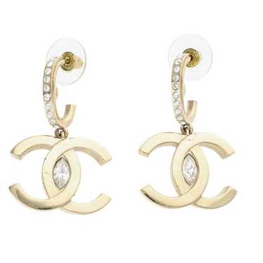 Chanel Coco Mark Stone Hoop Earring