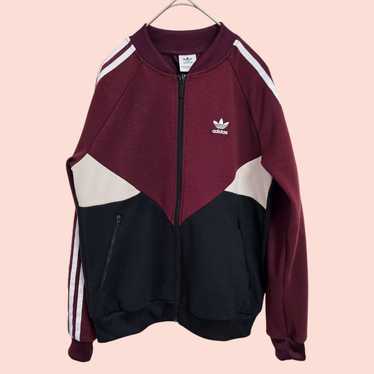 adidas Originals Track Jacket for Women, Burgundy