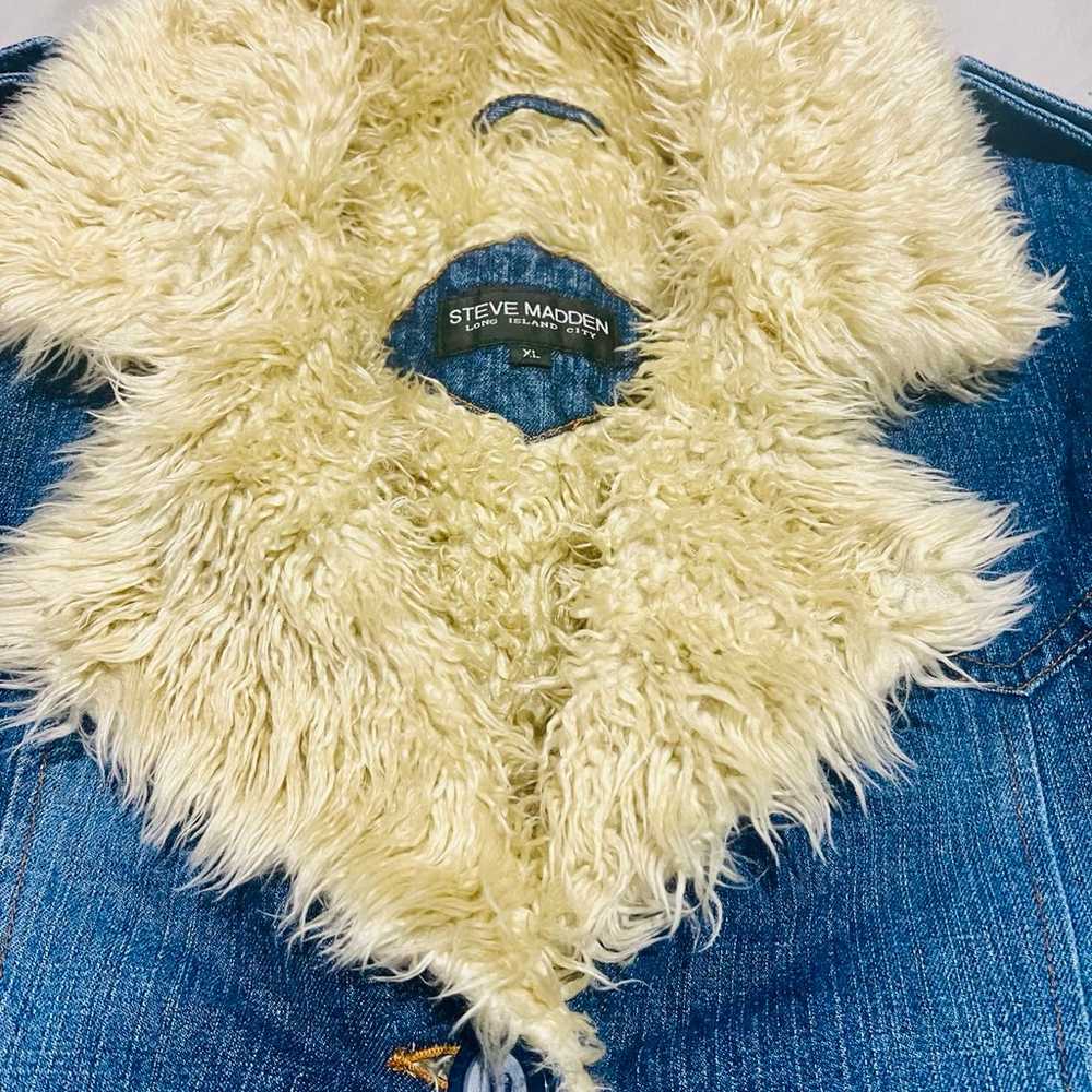 Steve Madden Y2K Vintage Denim Coat - image 4