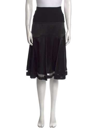 Gianfranco Ferre Silk Skirt Black - image 1