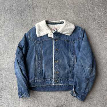 871 激レア42R 70s Lee Leather Storm Rider RARE Vintage 80s Lee 101 Storm Rider Brown Leather Trucker