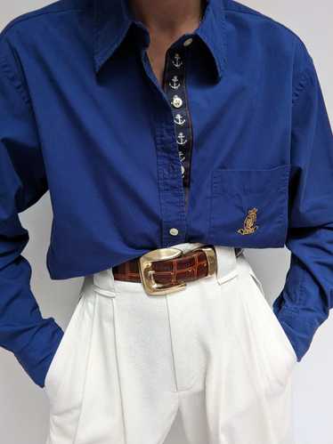 Ralph Lauren Azure Cotton Shirt