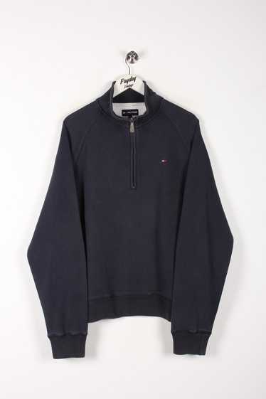 90's Tommy Hilfiger 1/4 Zip Sweatshirt Large