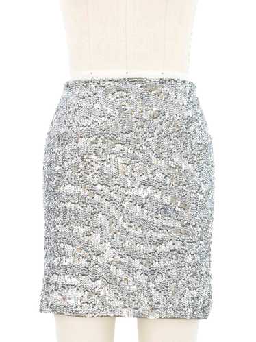 Krizia Sequin Mini Skirt