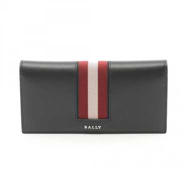 良品 442 BALLY オーガナイザー ラウンドジップ 長財布 トレスポ 黒