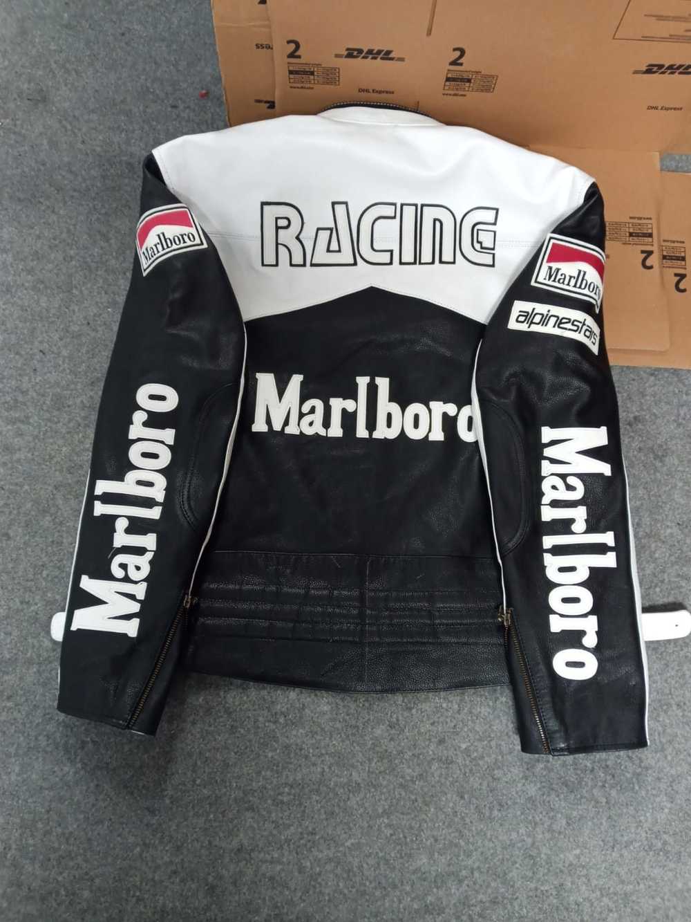 Marlboro Marlboro Leather Racing Jacket - image 2