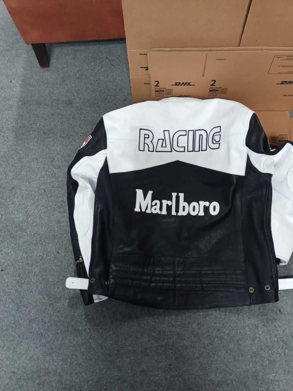 Marlboro Marlboro Leather Racing Jacket - image 6