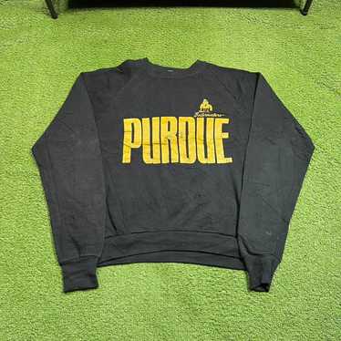 vintage purdue university boilermakers black colle