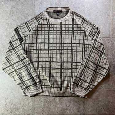 [90s Made in USA] LIBERTY SWEATERS Checked Knit Sw