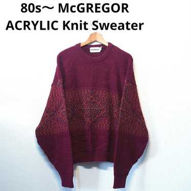 80s McGREGOR ACRYLIC Knit Sweater US