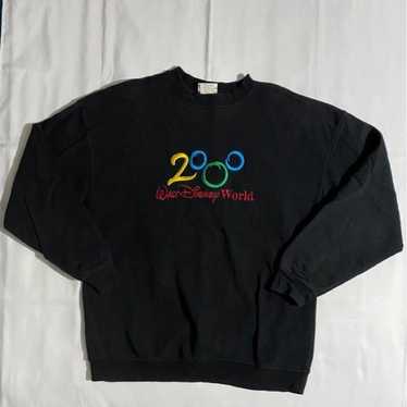 Vintage Walt Disney World 2000 Black Crewneck Swea