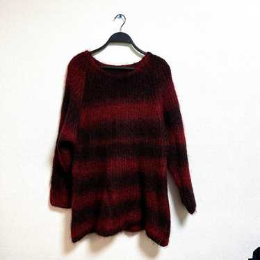 PPFM】 archive mohair border knit