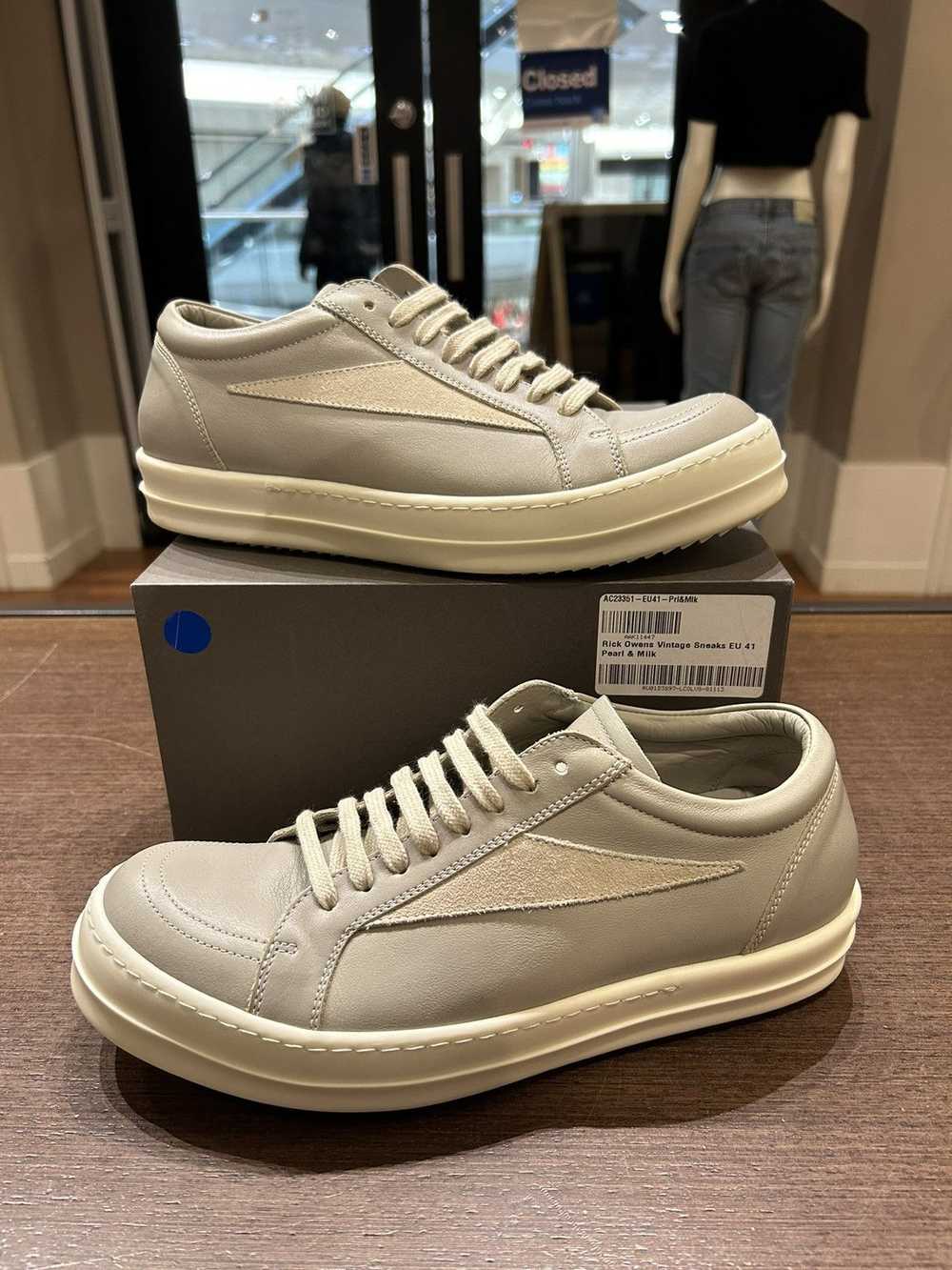 Rick Owens Rick Owens Porterville Low Vintage Pearl Milk
