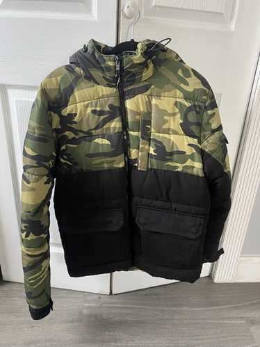 ZARA ミリタリーユーズドジャケット　 カバーオール Lサイズ Zara Man Men's Green Bomber Patches Full Zip Jacket Size XL