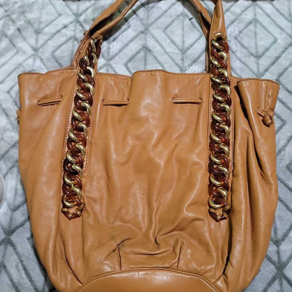 Authentic Vintage Michael Kors Brown Lea - image 2
