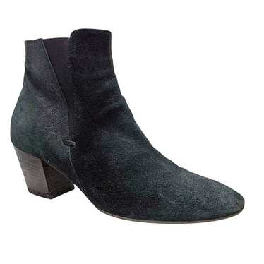 AQUATALIA Faylynn Black Pebbled Suede Waterproof Z