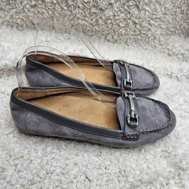 Vionic Orthaheel Kenya Gray Suede Leather Loafers 