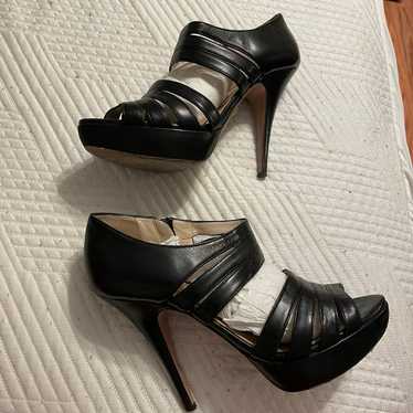Authentic Prada black leather heels - image 1
