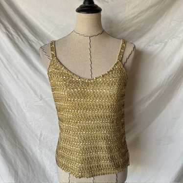 Joseph A. Gold Sequin y2k Vintage 90s Top