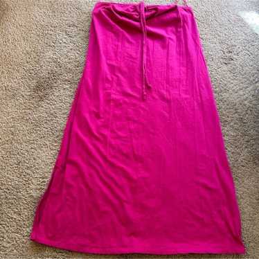 Women’s Pink Halter Open Back Dress