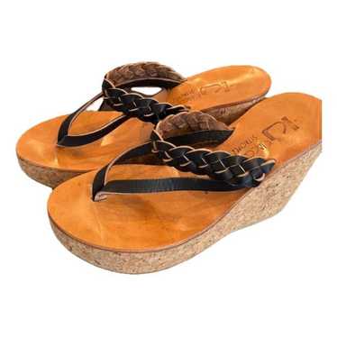 K Jacques Leather sandal