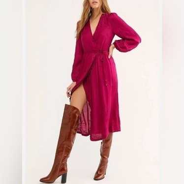 Free People embroidered wrap,  dress medium