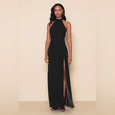 Lulus Captured Your Heart Black Halter Maxi Dress