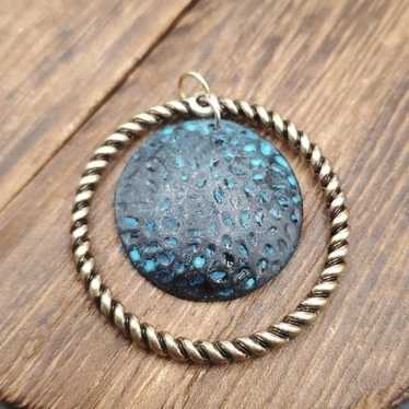 Braided southwestern amulet pendant