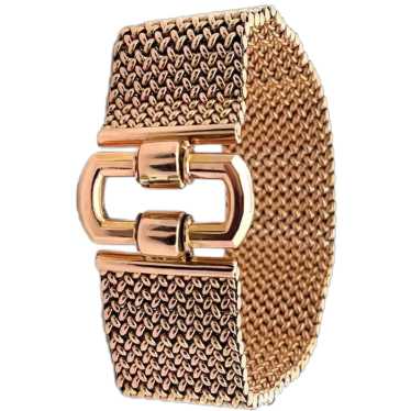 Micheletto 1950 Italian Retro 18k yellow Gold Brac