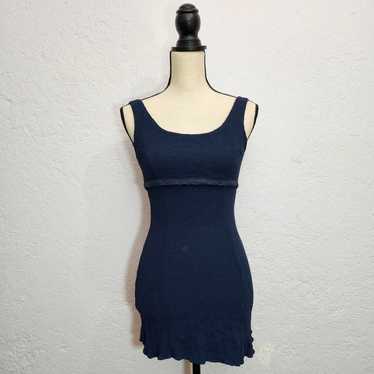 Y2K blue mini dress