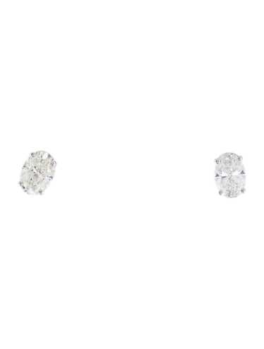 Earrings Rhodium-Plated 18K White Gold - image 1