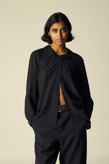 Giorgio Armani Black Silk Blouse