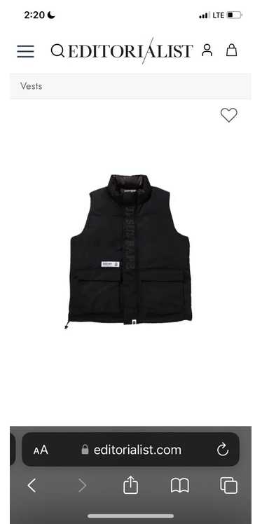 中古 URSUS BAPE LOOSE FIT DOWN VEST 中古 URSUS BAPE LOOSE FIT DOWN VEST