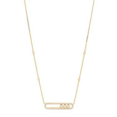 MESSIKA 18K Yellow Gold Diamond Move Pave Necklace